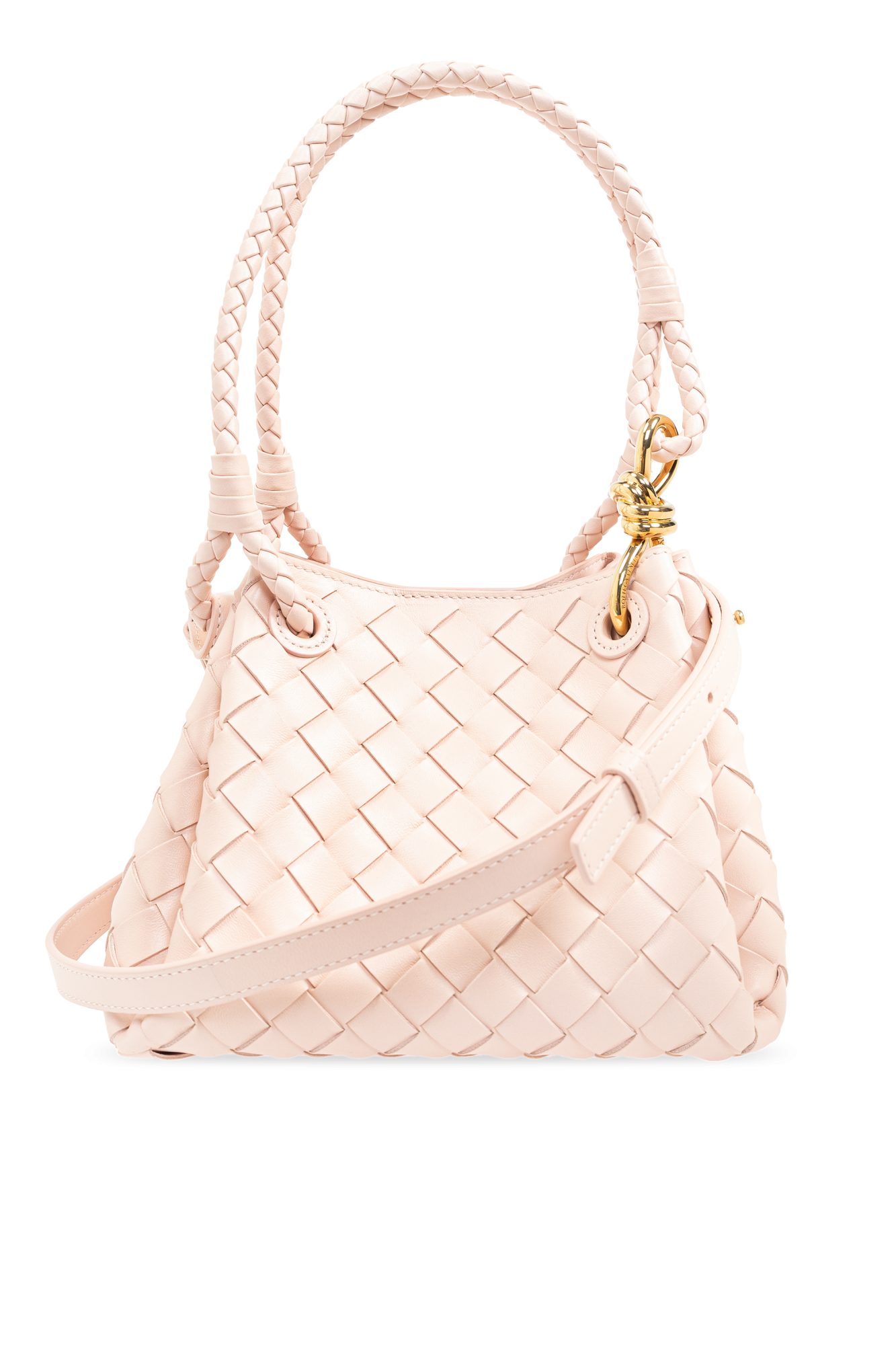 ハンドバッグ BOTTEGA VENETA LIGHT PINK LEATHER SMALL PARACHUTE HANDBAG BOTTEGA VENETA Parachute small intrecciato leather shoulder